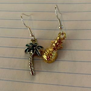 ✨Hand made Pineapple and Palm Tree Earrings✨
